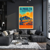 El Paso, TX Sun City Poster