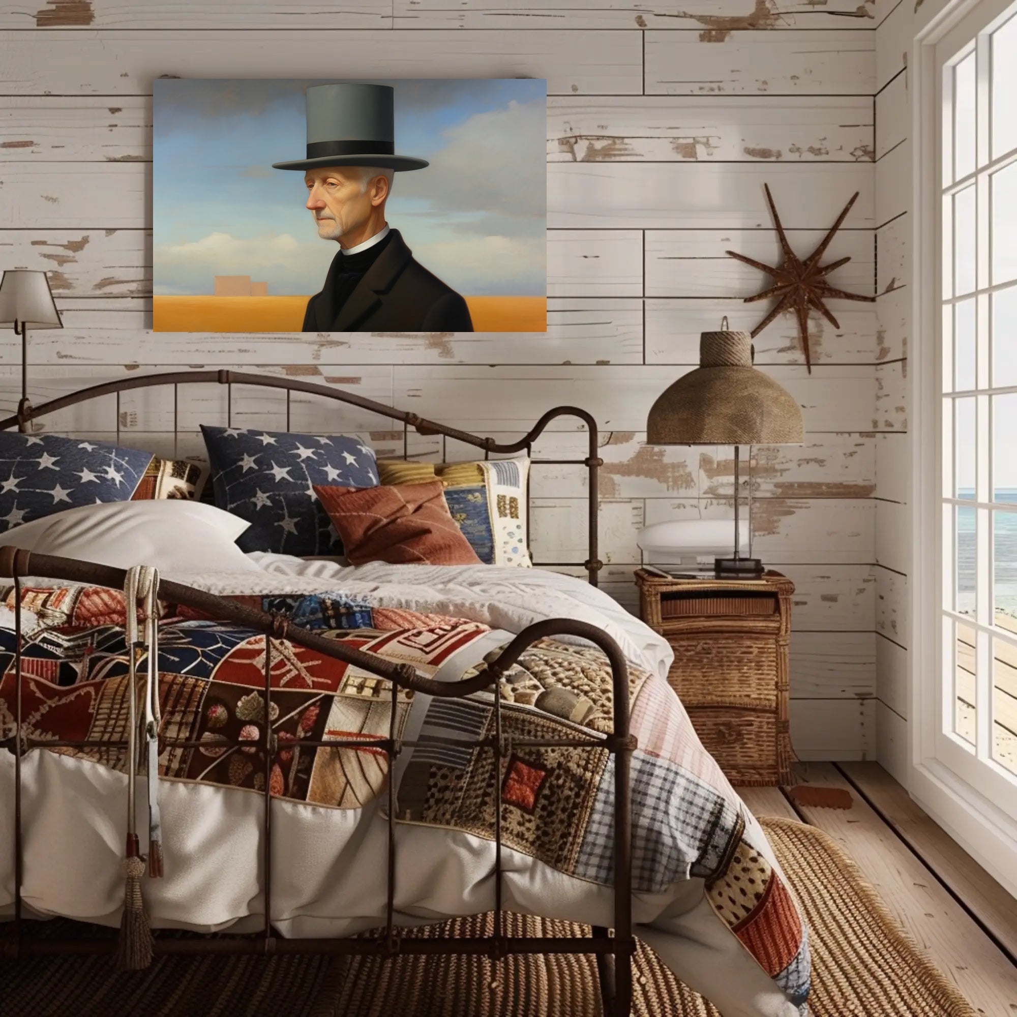 Timeless Elegance: Man in Top Hat Historical Poster