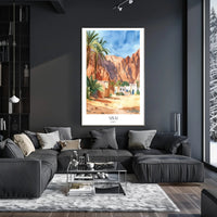 Picturesque Sinai Desert Scene: Travel Poster PosterGoat