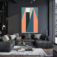 Geometric Abstraction Poster Modern Minimalist Print