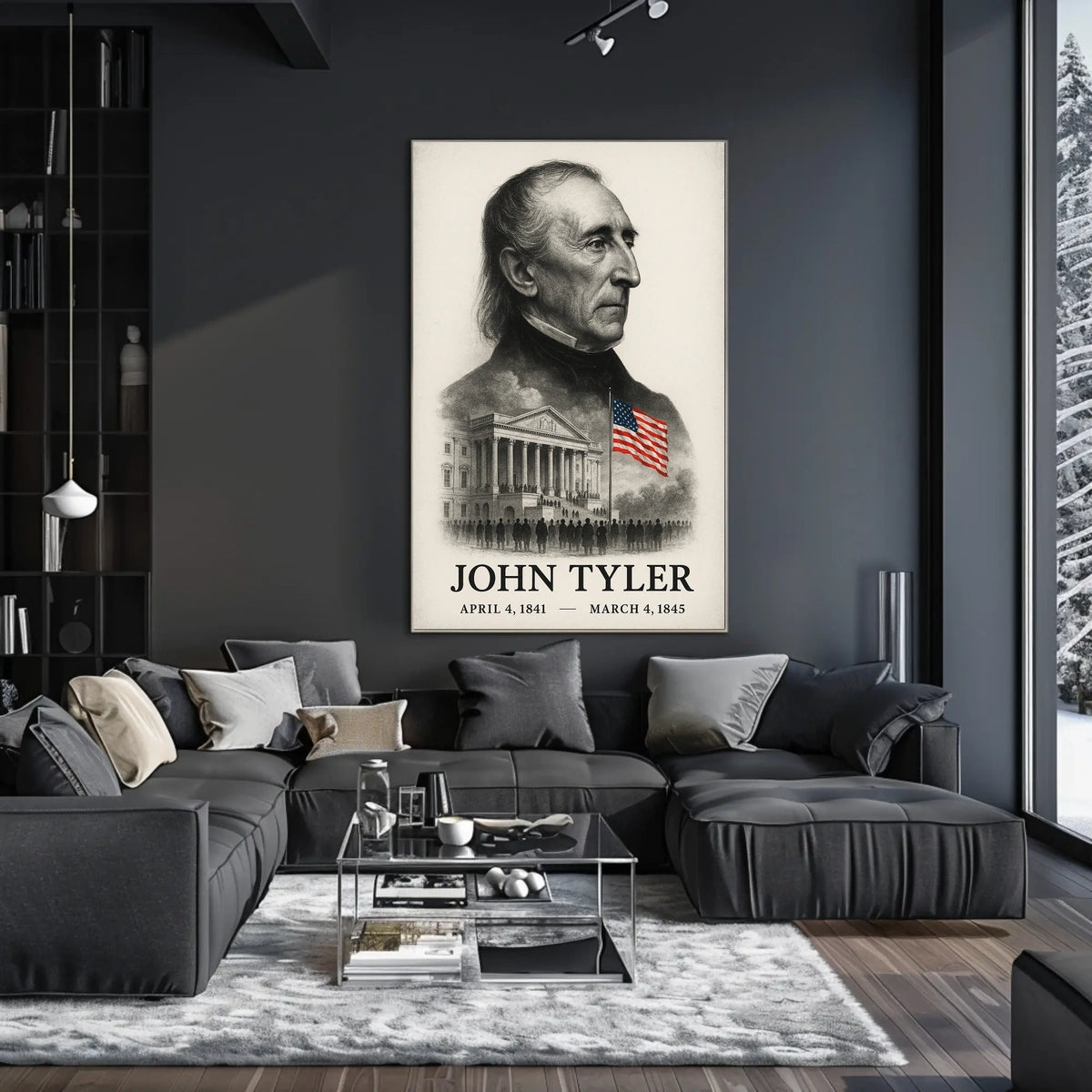 John Tyler 10th President of the United States Reflections Poster