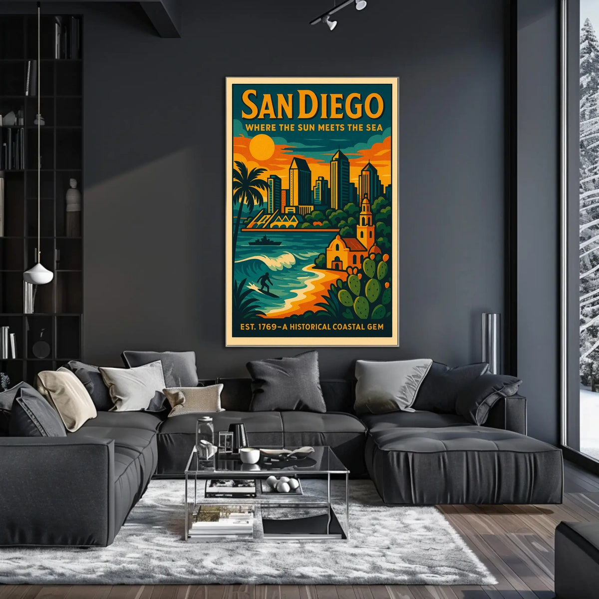 San Diego A Historical Coastal Gem Poster