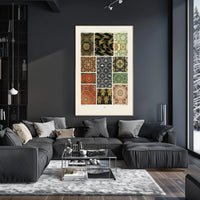 Japanese Pattern Designs Poster