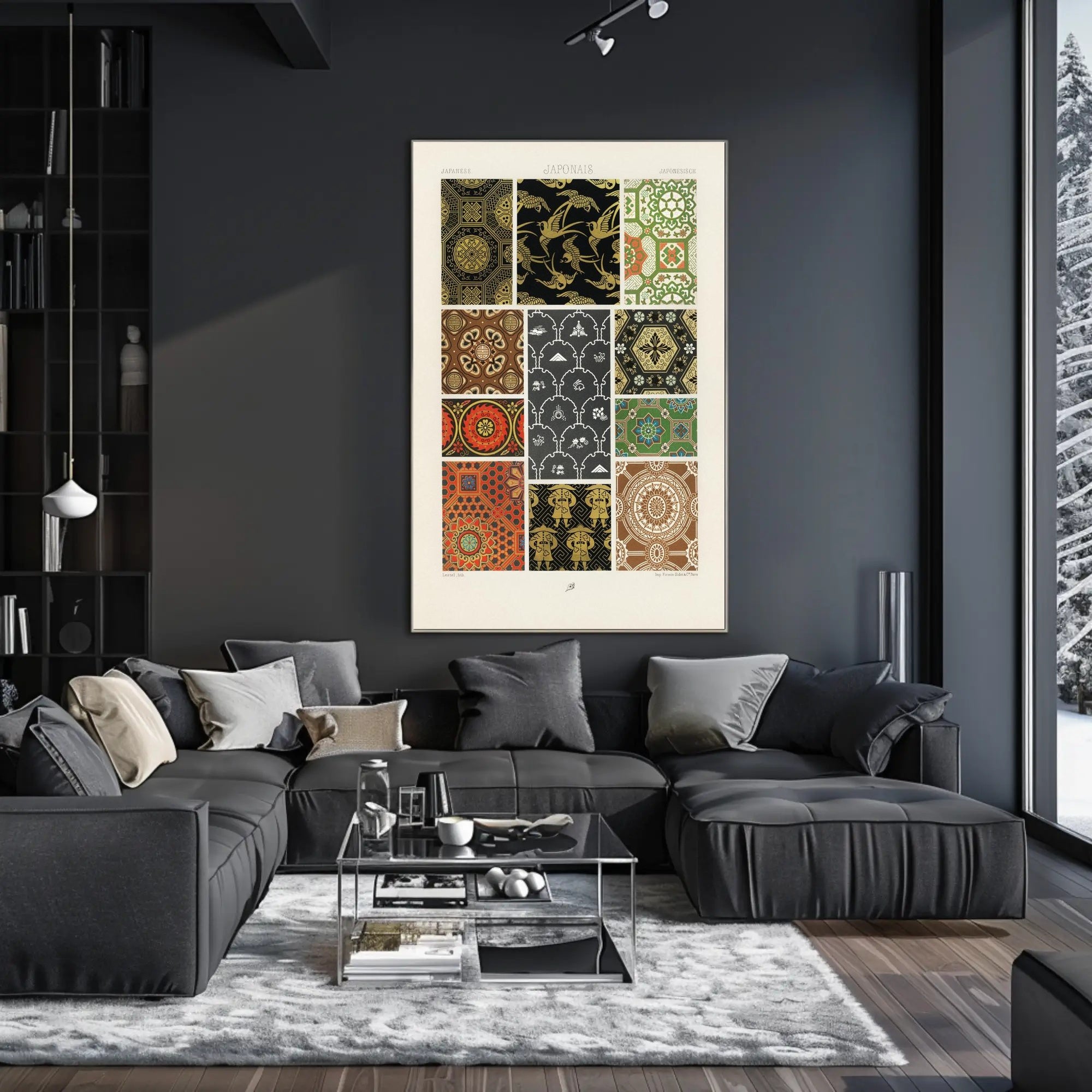 Japanese Pattern Designs Poster