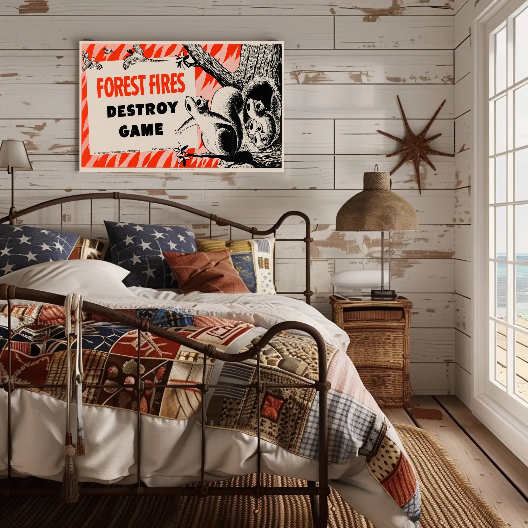 Forest Fire Warning Poster PosterGoat