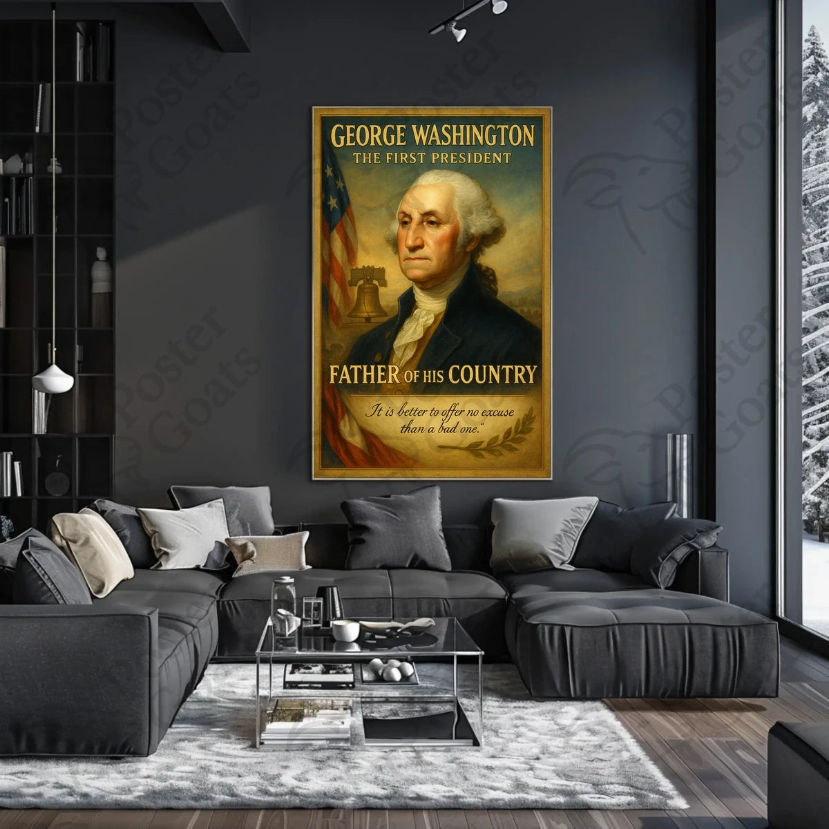 George Washington Patriotic Historical Presidential Poster