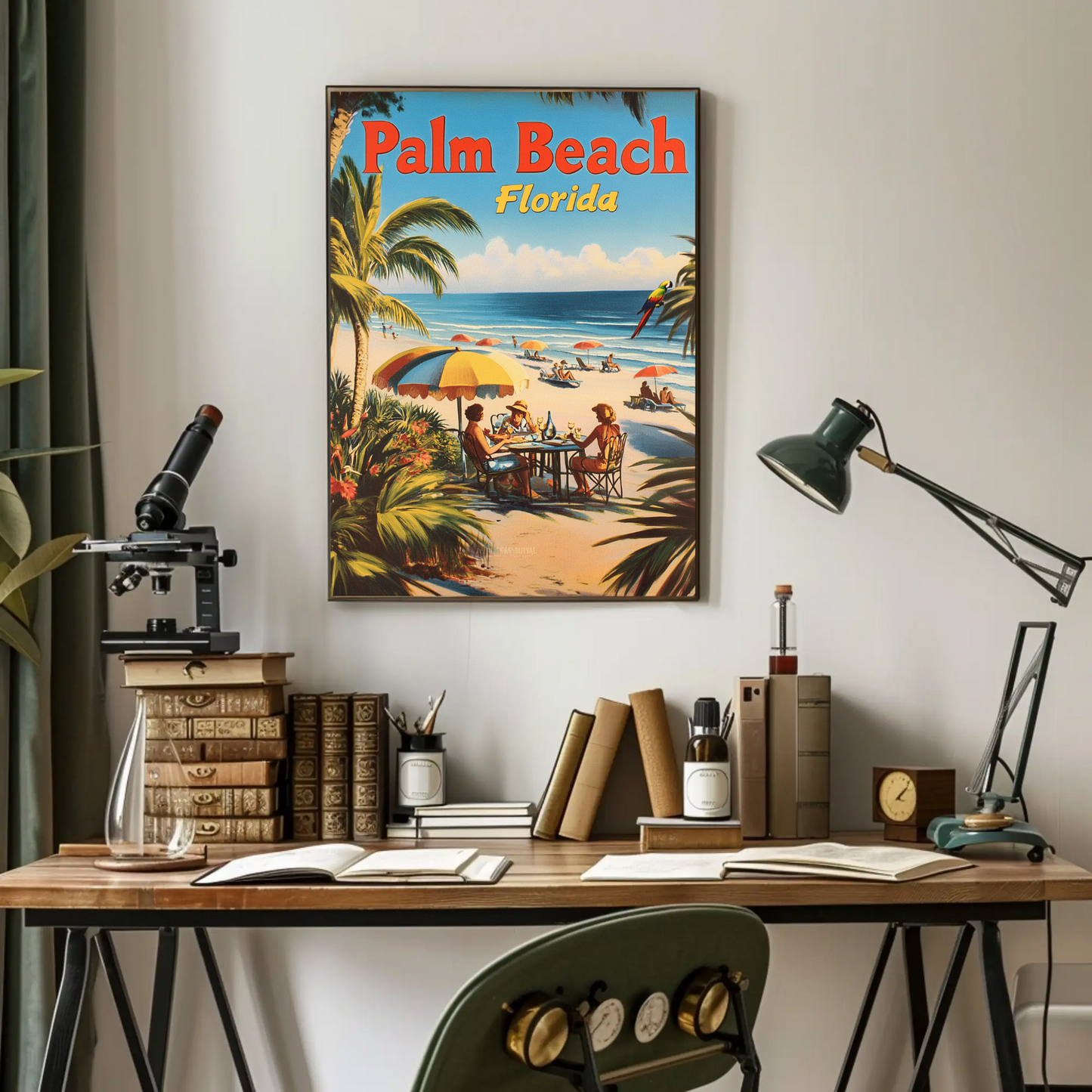 Palm Beach Florida Vintage Poster