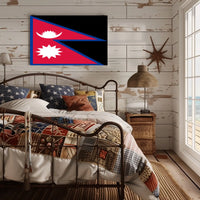 Nepal Flag Poster