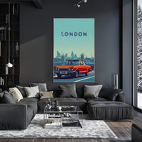 London Architectural Skyline Artistic Travel Poster