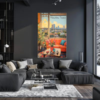Cozy Houston Living Room View Poster