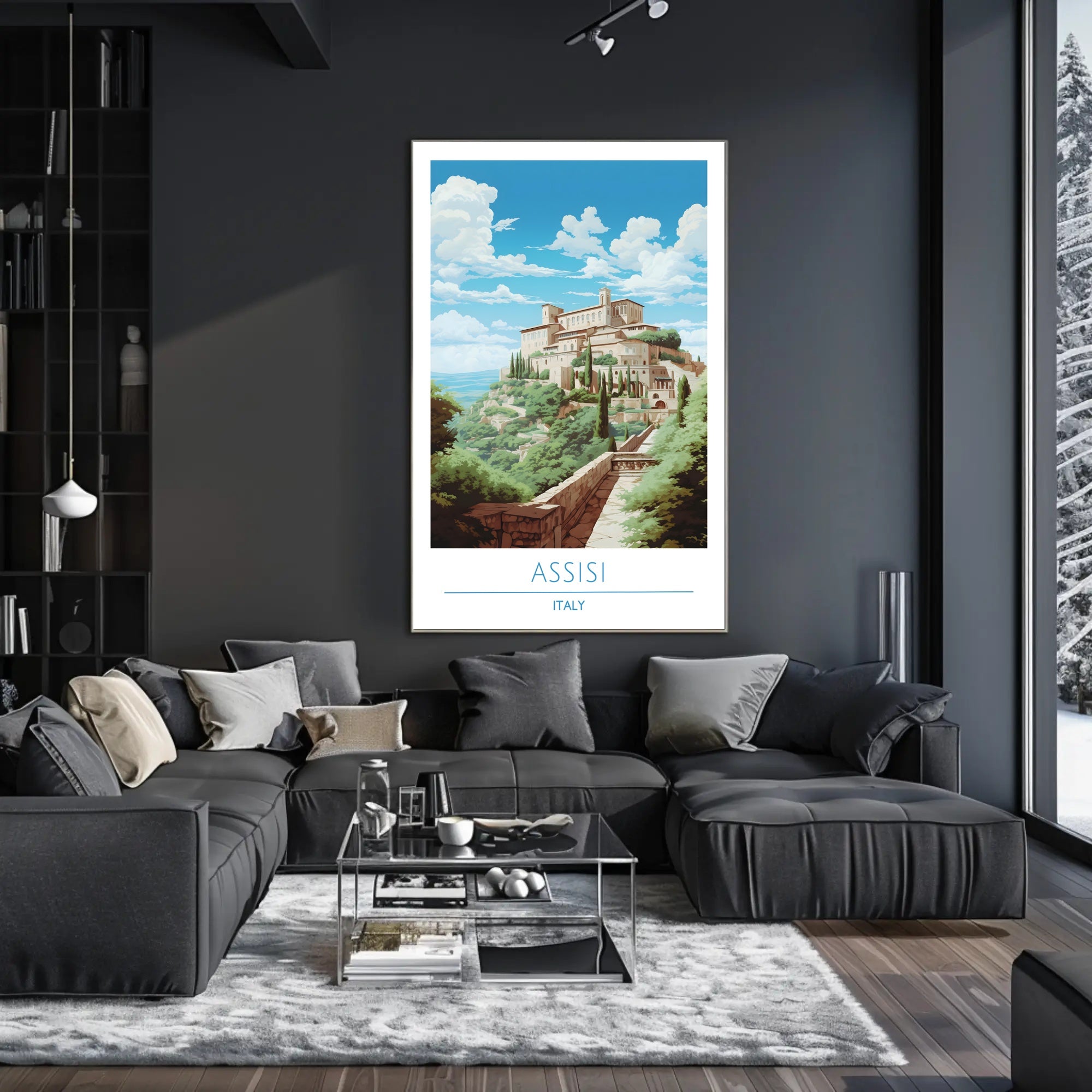 Assisi: A Serene Italian Landscape Poster
