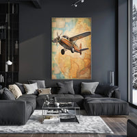 Vintage Aviation Adventure Poster