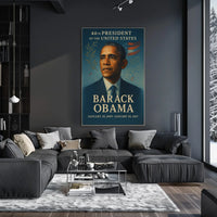 Obama Inspirational Leadership Historical Presidential Poster