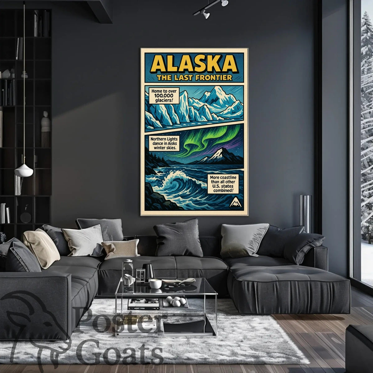 Alaska Adventure Vintage Travel Retro Travel Poster