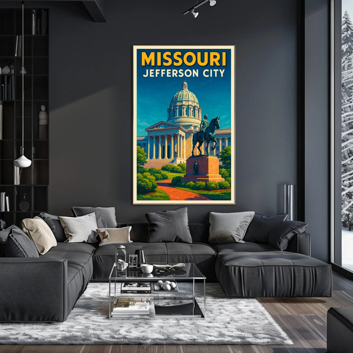Missouri State Capitol In Jefferson City Poster