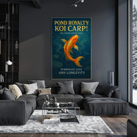 Pond Royalty Koi Carp Poster
