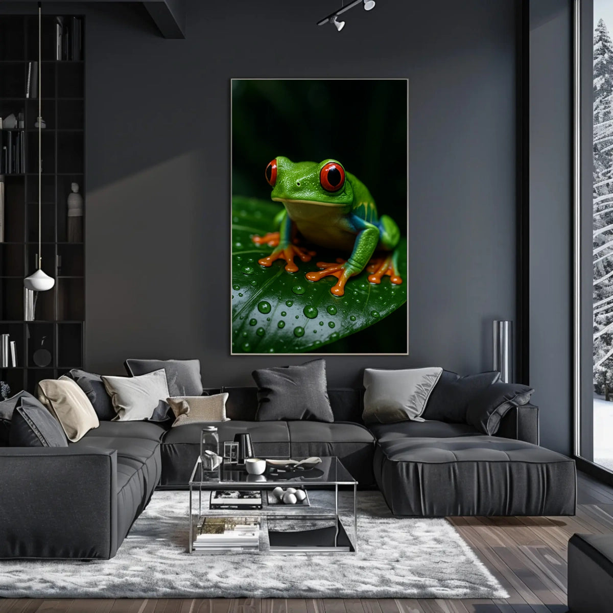 Vibrant Rainforest Frog Poster