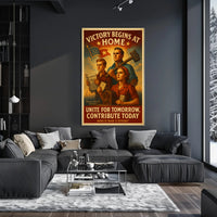 Victory Begins at Home Poster