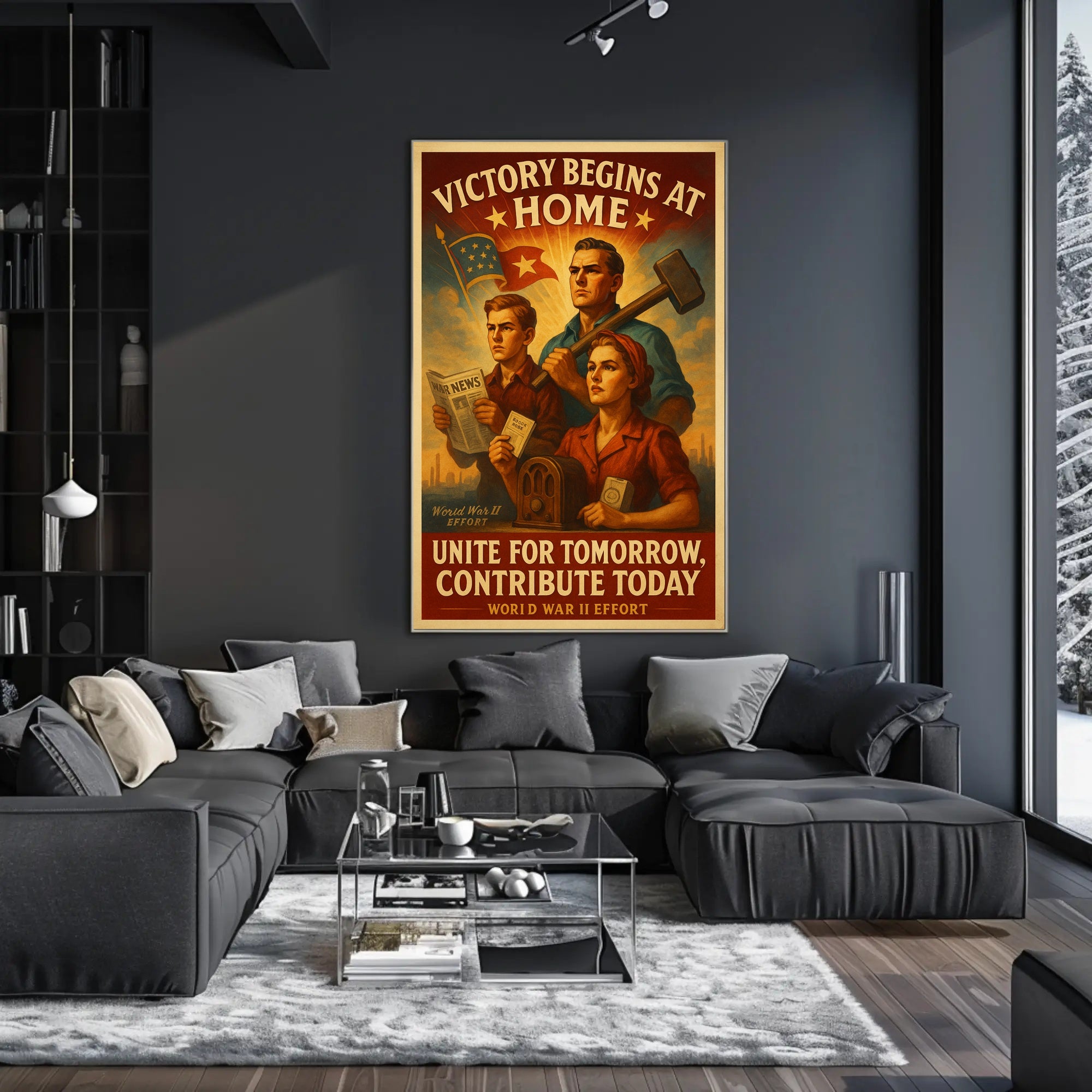 Victory Begins at Home Poster