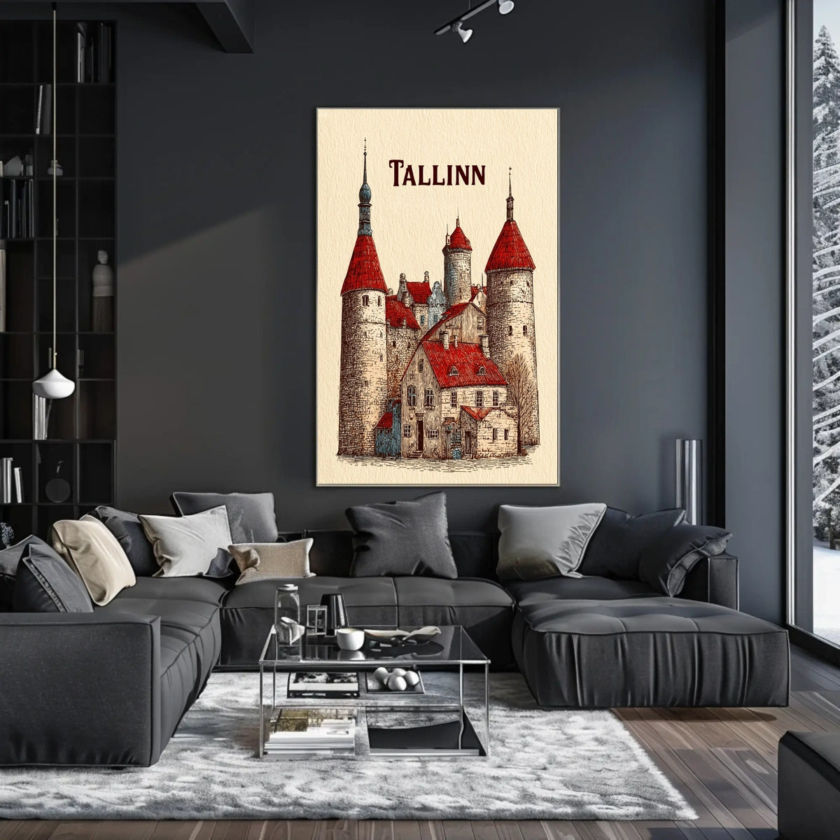 Tallinn A Historic Cityscape Poster