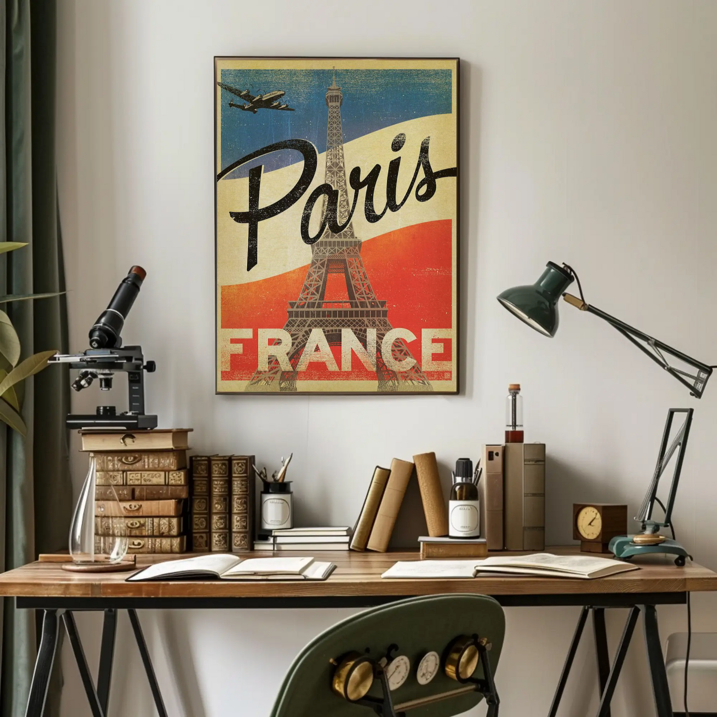 Paris Vintage Poster Eiffel Tower