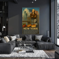 New York Heritage Poster Vintage Wall Art