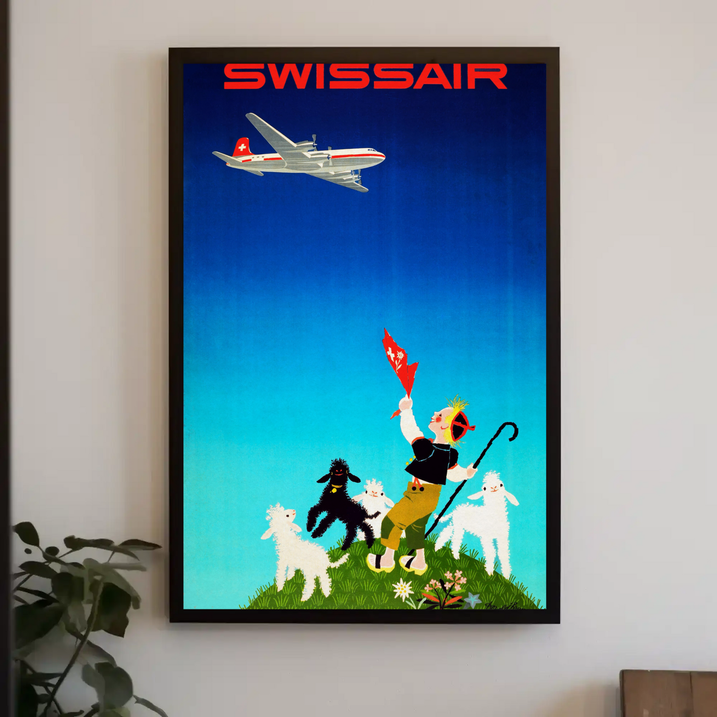 Swissair Travel Poster