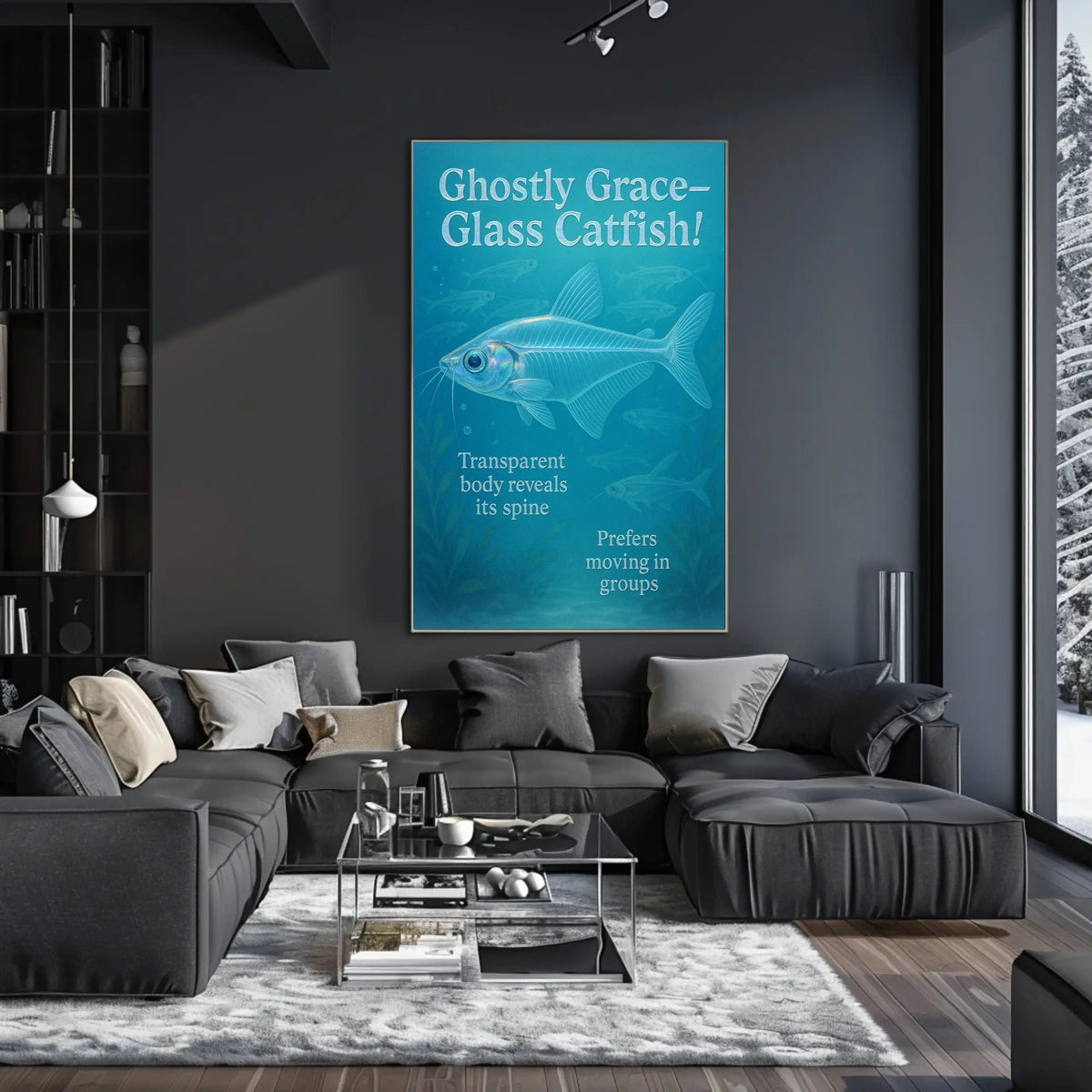 Ghostly Grace Glass Catfish Poster