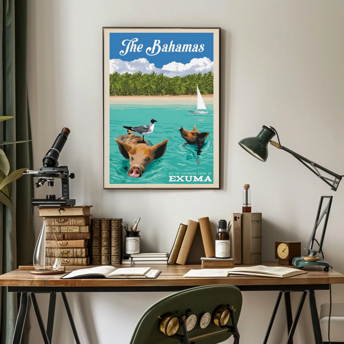 Vintage Poster The Bahamas Exuma