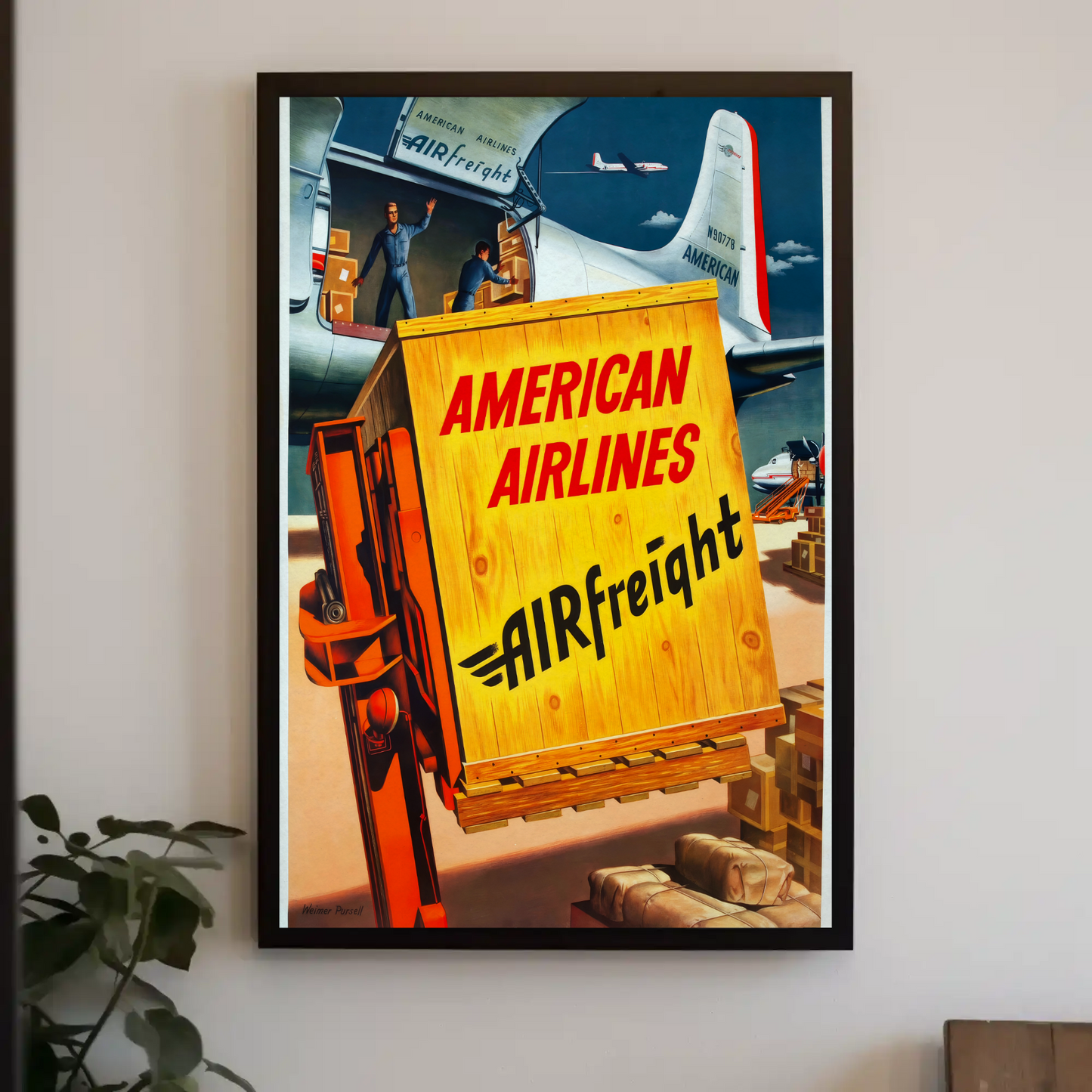 American Airlines Air Freight Poster