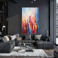 Abstract Cityscape Abstract Poster