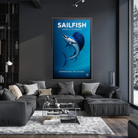 Sailfish Speed & Elegance Poster PosterGoat