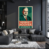 Hoover Thirty First President Art Deco Collectors Poster