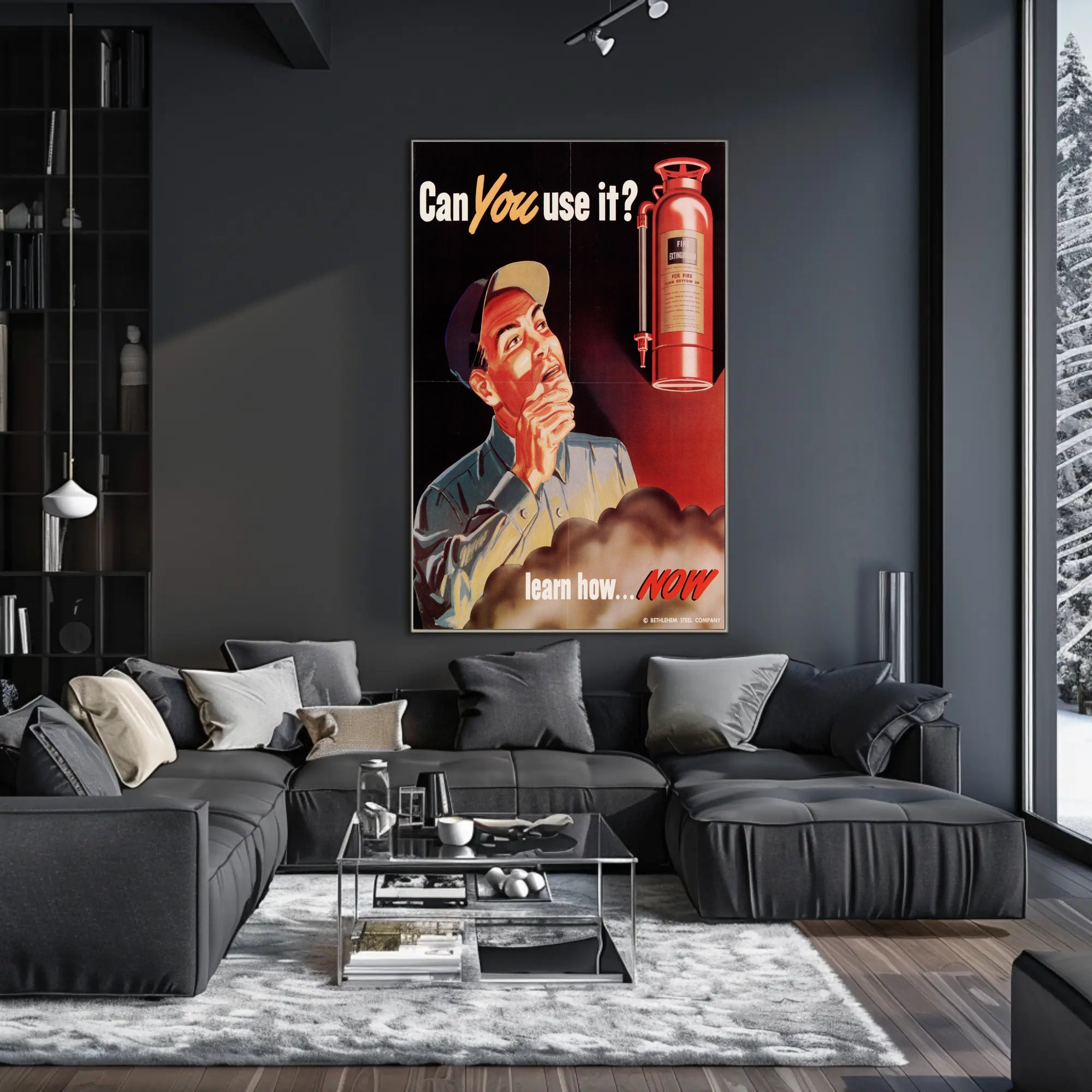 Fire Extinguisher Training Awareness Poster PosterGoat