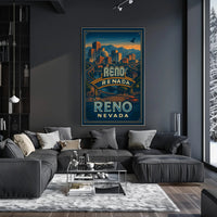 Reno Cityscape Poster