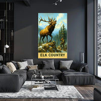 Elk Country Poster PosterGoat