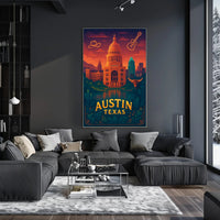 Vibrant Austin Cityscape Poster