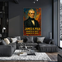 James K. Polk Presidential Term Poster