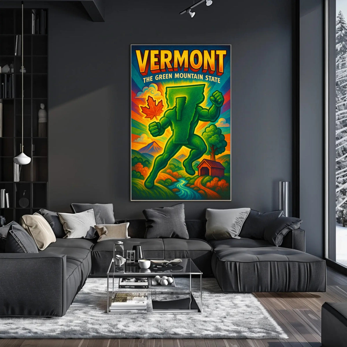 Vermont The Green Mountain State Poster
