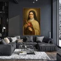 Portrait Of A Saintly Figure Poster