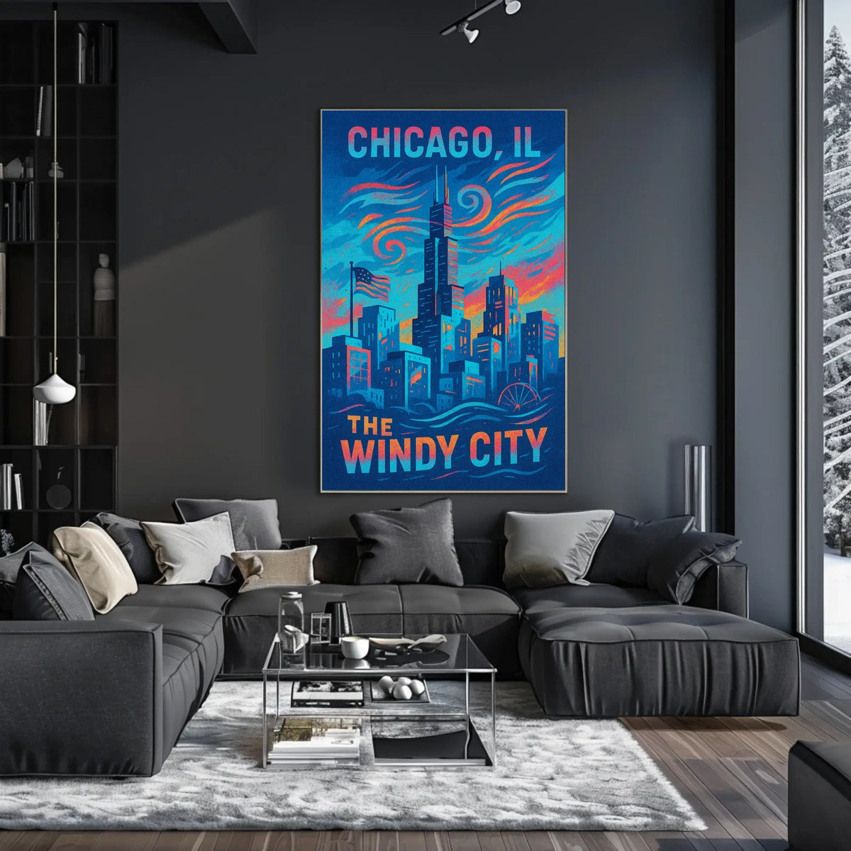 Chicago, IL The Windy City Poster
