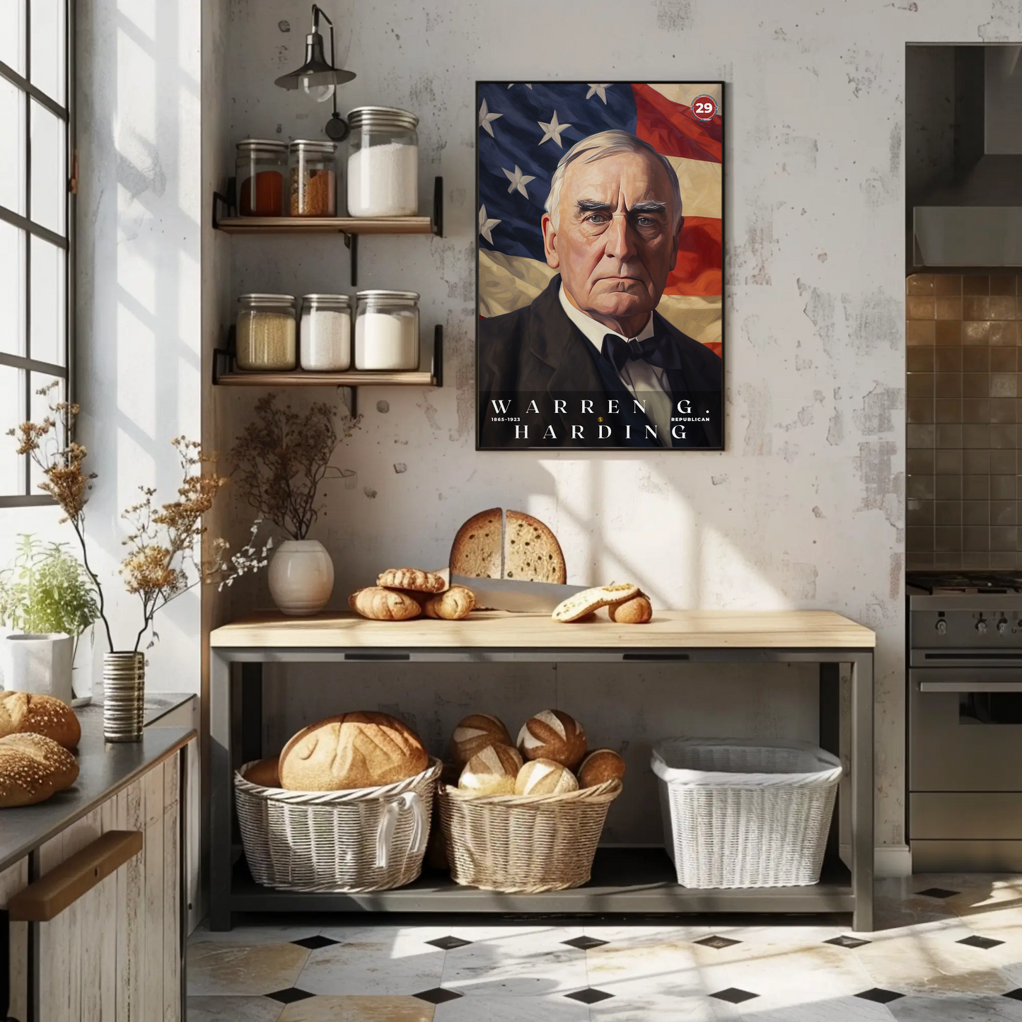 Warren Harding 29th President Of The United States Portrait