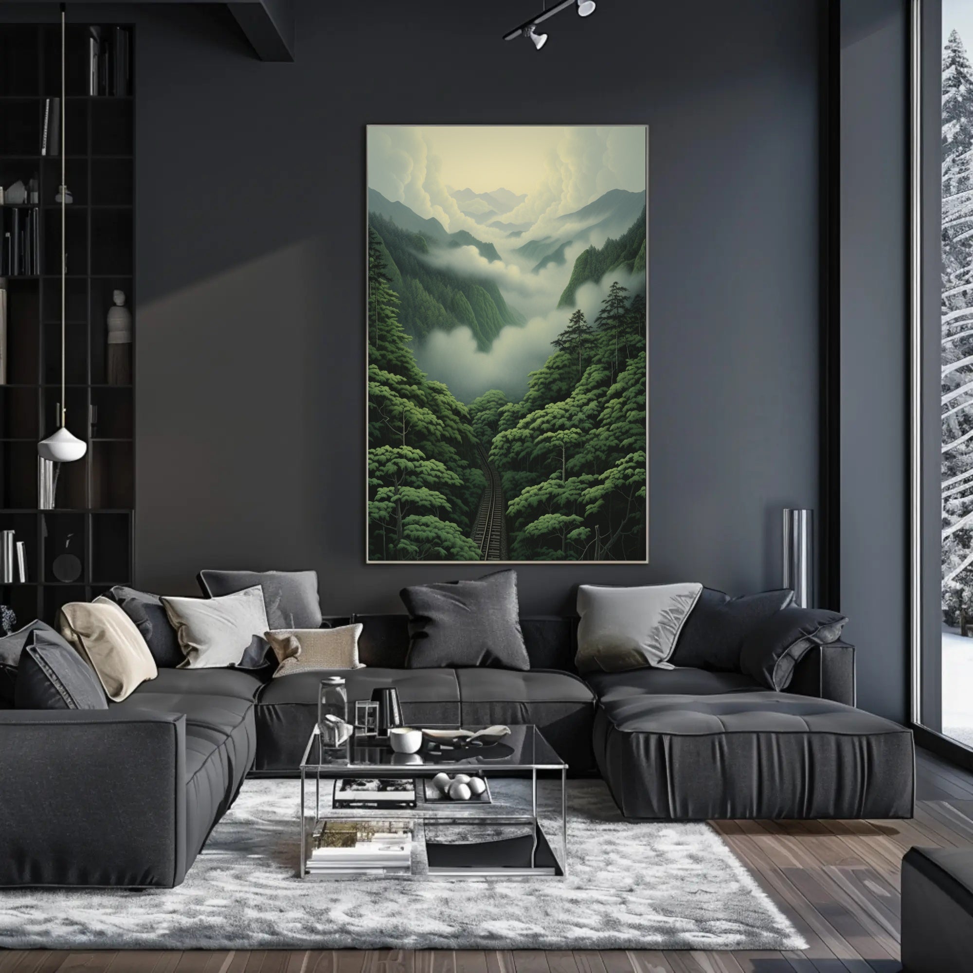 Journey Through The Misty Mountains Poster