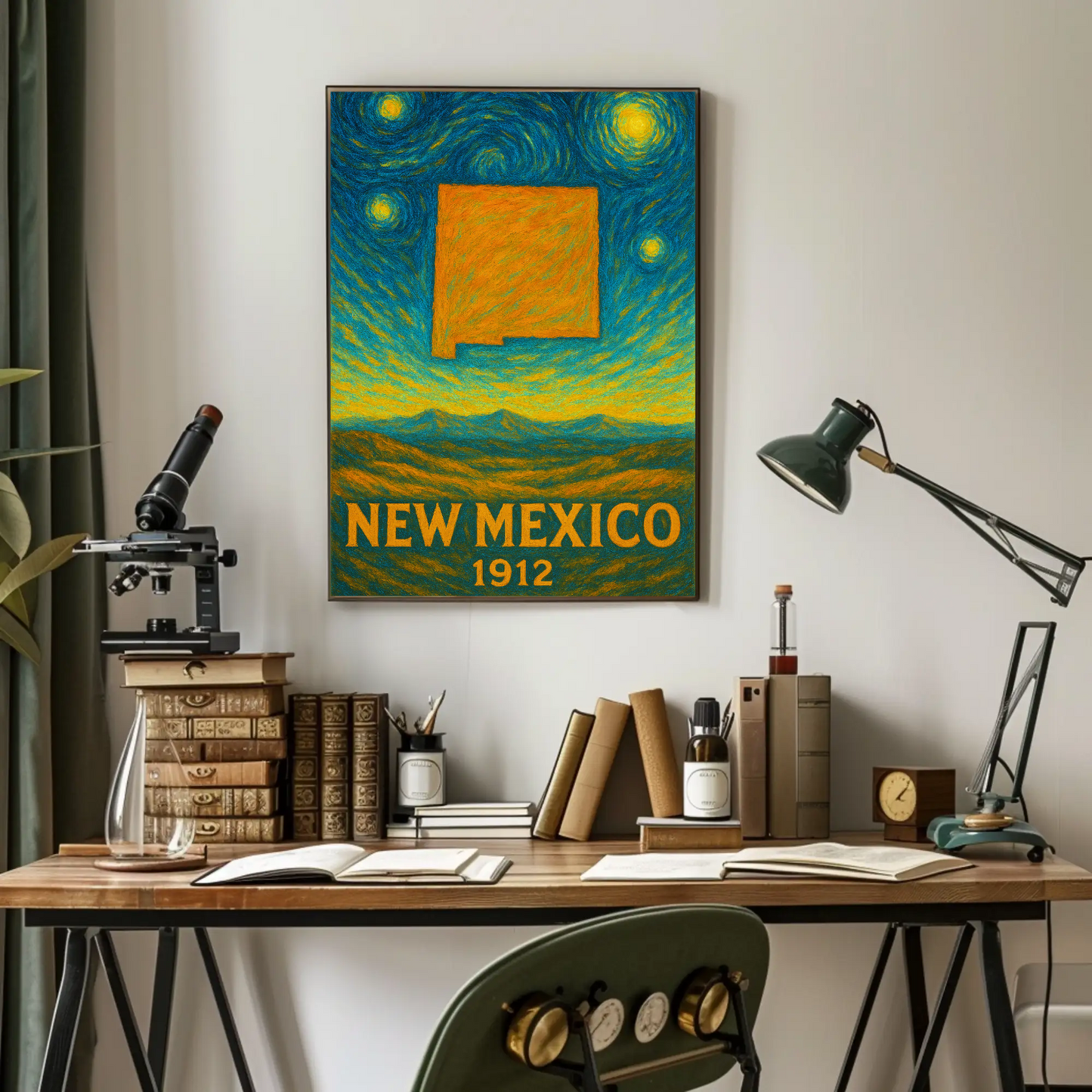 New Mexico Starry Night Poster