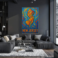 New Jersey A Vibrant Impression Poster