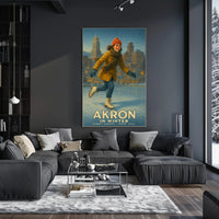 Akron in Winter Poster