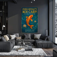Pond Royalty Koi Carp Poster