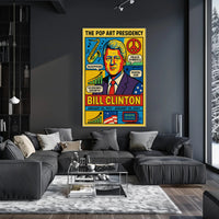 Bill Clinton The Pop Art Presidency Poster