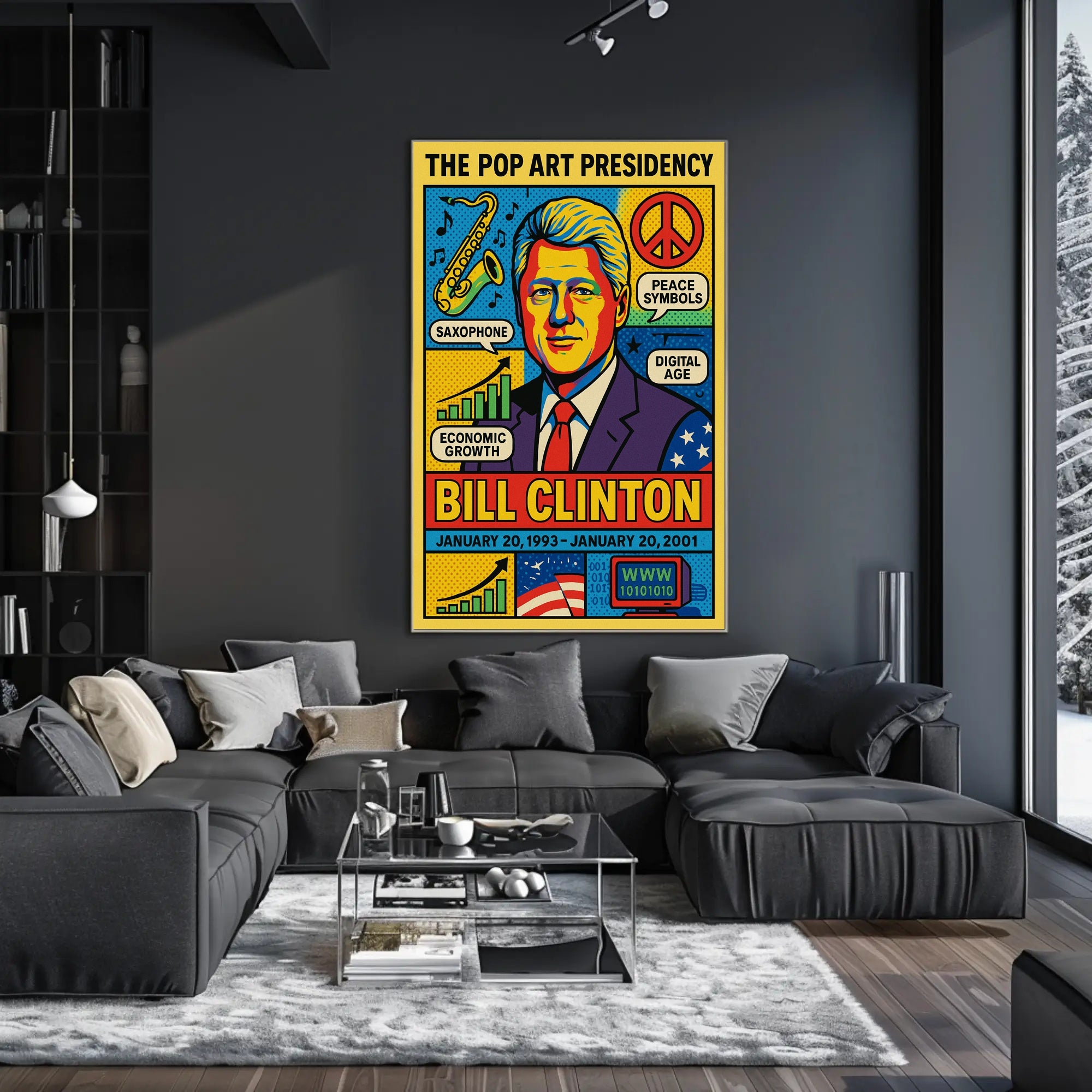Bill Clinton The Pop Art Presidency Poster