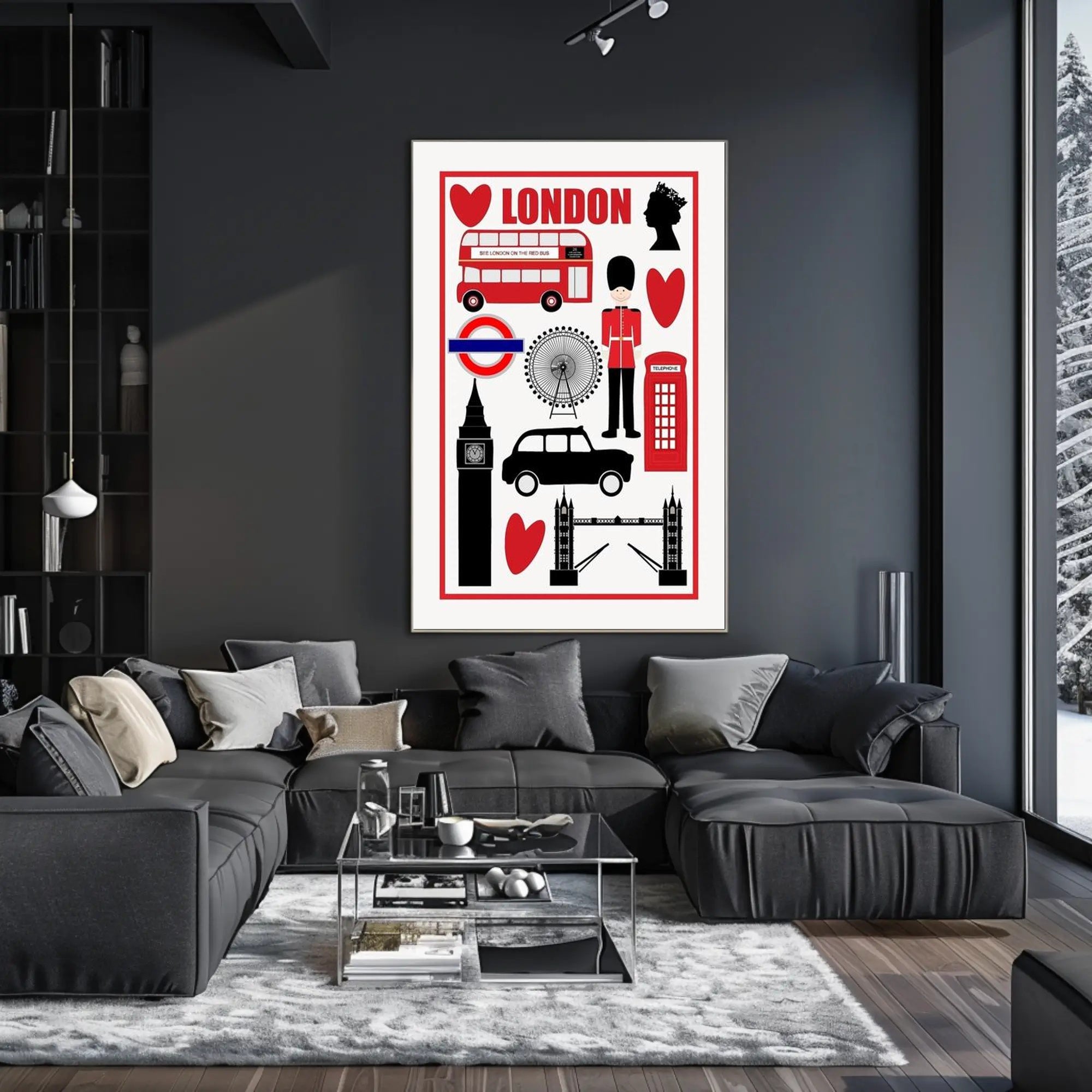 London Icons Poster PosterGoat